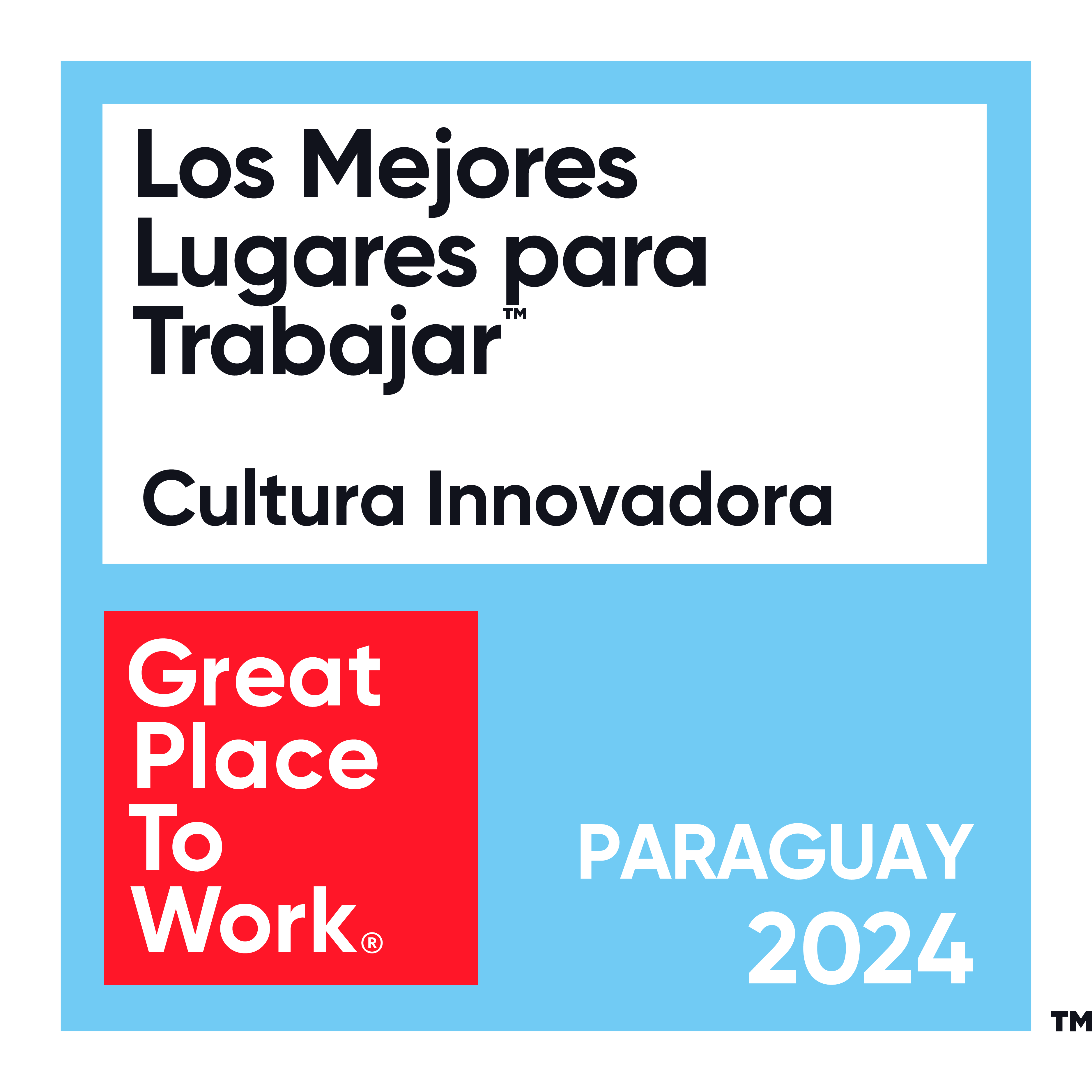 Reconocimiento de Great Place To Work - Cultura Innovadora